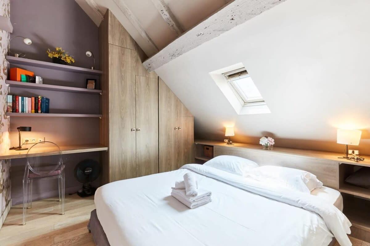 パリVosges 1Br Cozyアパートメント エクステリア 写真