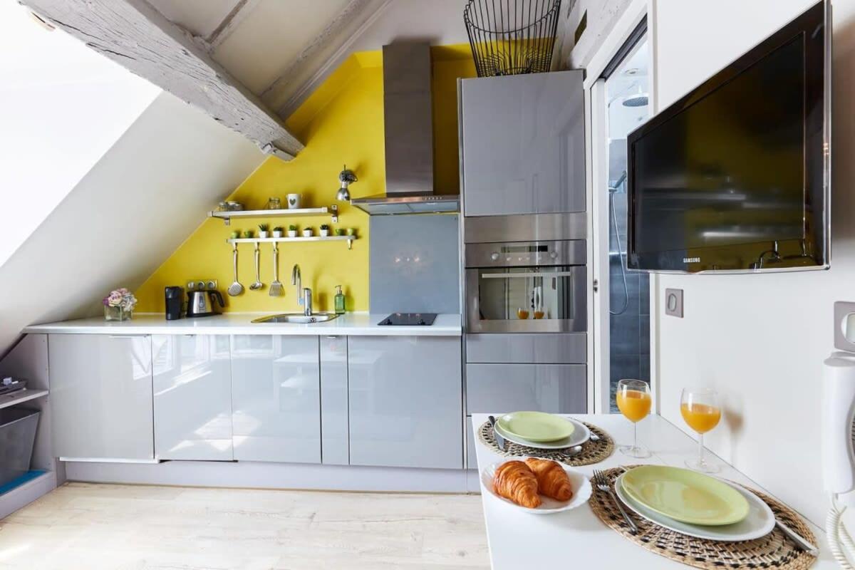 パリVosges 1Br Cozyアパートメント エクステリア 写真
